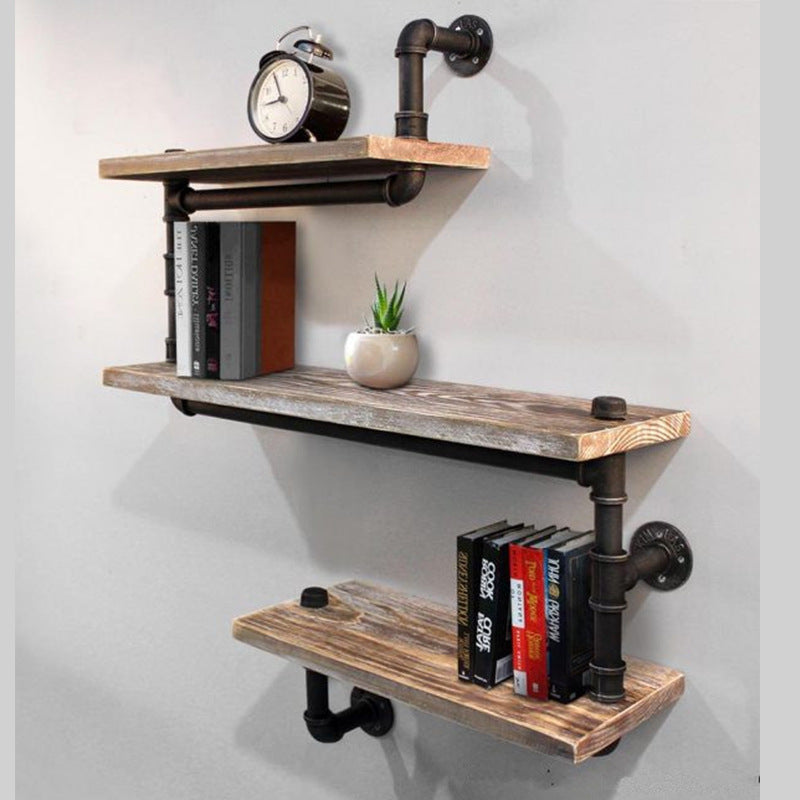 Retro Industrial Style Water Pipe Iron Shelves