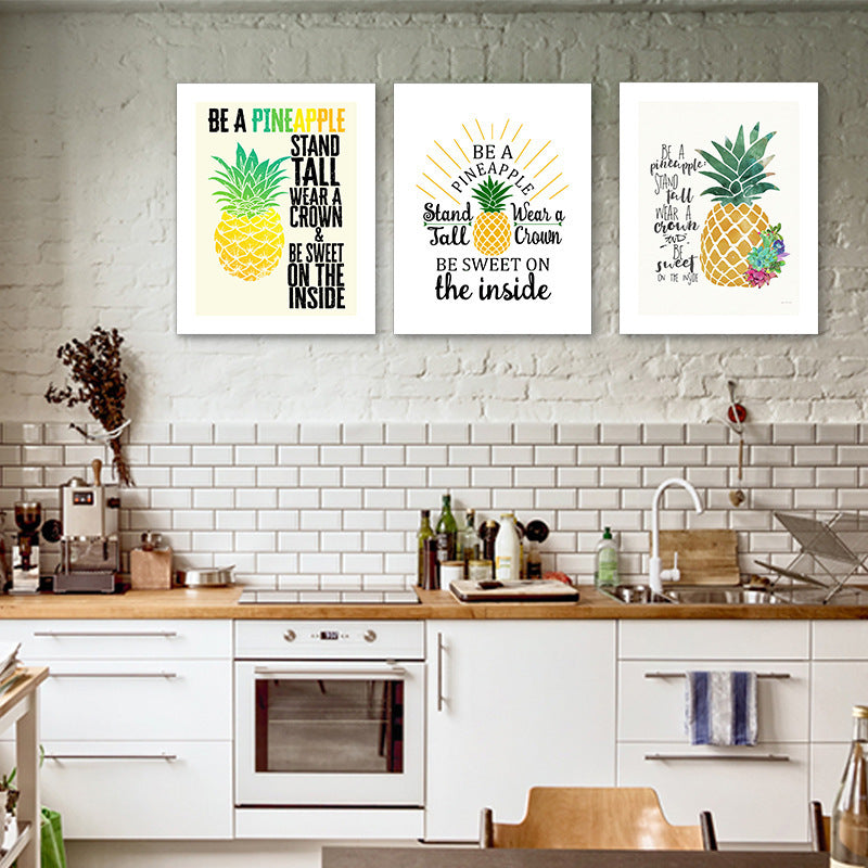 Pineapple Canvas frame-less