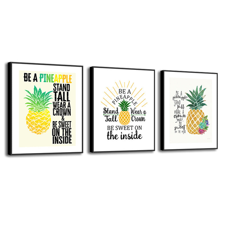 Pineapple Canvas frame-less