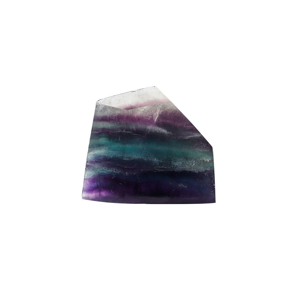 Rainbow Fluorite Polyhedron Ornament Crystal