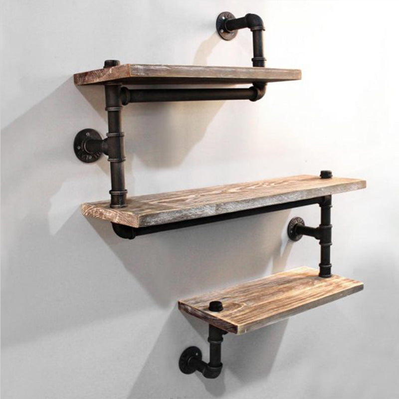 Retro Industrial Style Water Pipe Iron Shelves